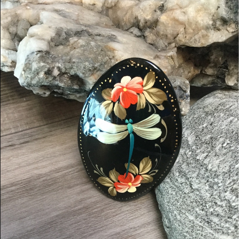 Painted Dragonfly Pin - Picture 2 of 4